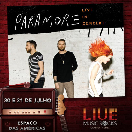 Paramore retorna ao Brasil em Julho