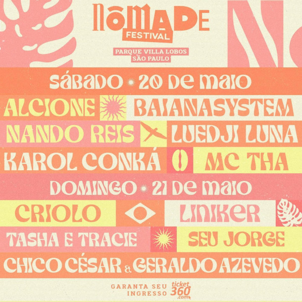 Nômade Festival reúne Alcione, BaianaSystem, Liniker, Luedji Luna e muito mais no Parque Villa Lobos