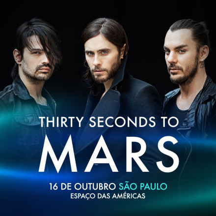 Thirty Seconds to Mars se apresenta no Brasil