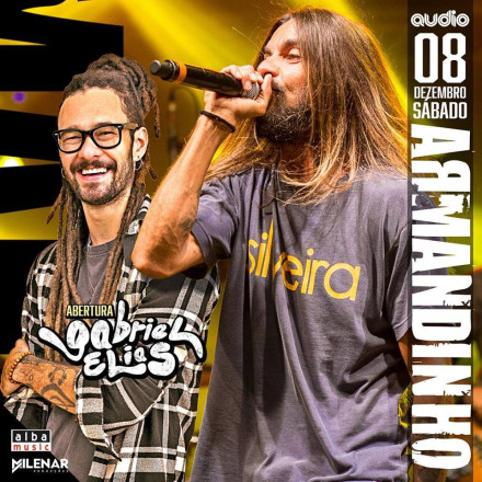 Armandinho e Gabriel Elias apresentam seus sucessos no palco da Audio