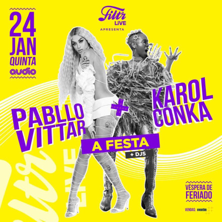 Pabllo Vittar e Karol Conka agitam noite com show na Audio