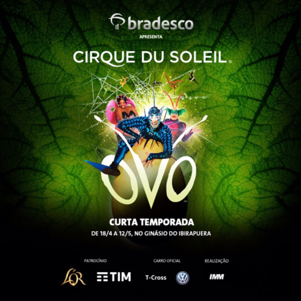“Ovo”, do Cirque du Soleil, estreia no país e chega a SP em abril