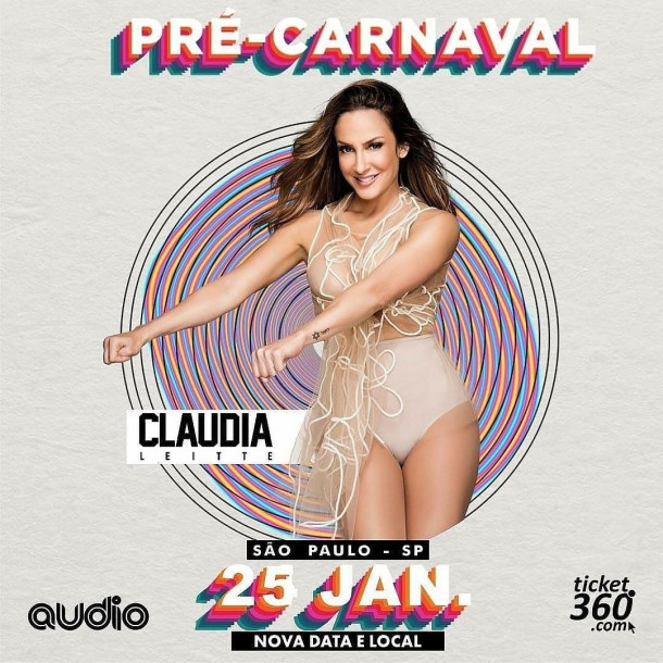 Claudia Leitte agita Pré Carnaval em São Paulo na Audio