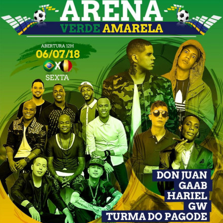 Arena Verde-Amarela traz Turma do Pagode em mais um jogo do Brasil