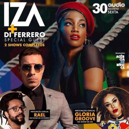 IZA e Di Ferrero se apresentam em São Paulo