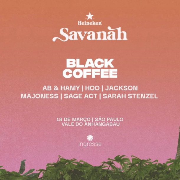 Festa Savanah apresenta estreia de Black Coffee no novo Vale do Anhangabaú