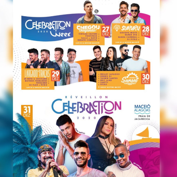 O Maior Réveillon All Inclusive do Brasil: Réveillon Celebration 2020 chega a 16ª edição em Maceió
