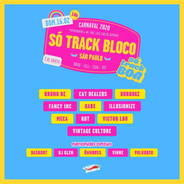 Vintage Culture estreia em São Paulo o bloco de carnaval Só Track Bloco