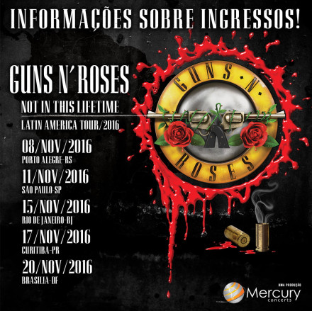 Guns N’ Roses – Not In This Lifetime Latin America Tour/2016.