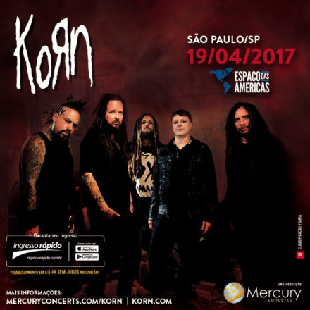 Korn faz três shows no Brasil em abril de 2017