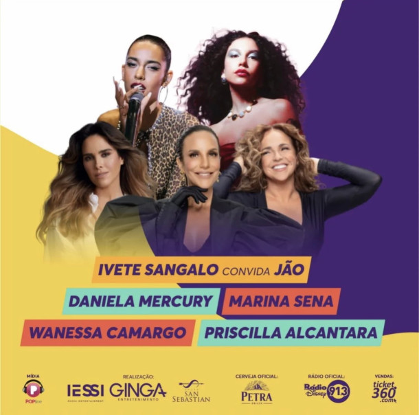Segunda edição do Festival Eletriza acontece em São Paulo com Ivete Sangalo, Daniela Mercury e muito mais