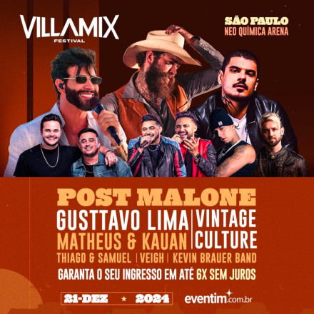 VillaMix anuncia retorno do Festival em São Paulo e line-up completo que conta com apresentação exclusiva de Post Malone