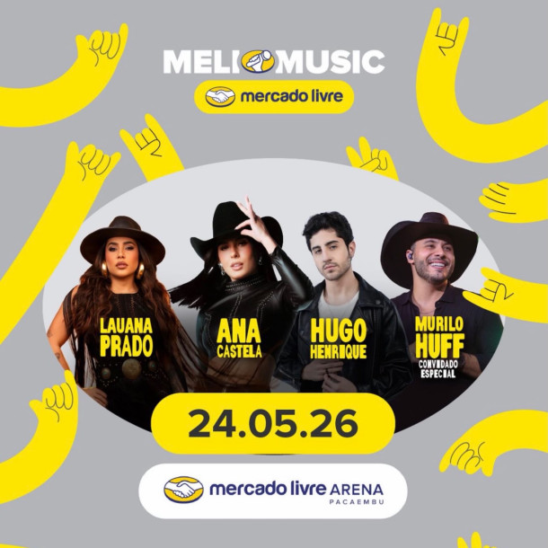Meli Music Festival anuncia line-up completo no Mercado Livre Arena Pacaembu