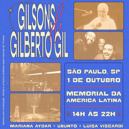 “Love, Love – a festa” reúne Gilberto Gil e o trio Gilsons em São Paulo