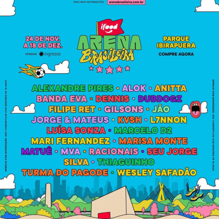 Arena Brasileira leva shows e transmissão do Brasil na Copa do Mundo para o Parque do Ibirapuera