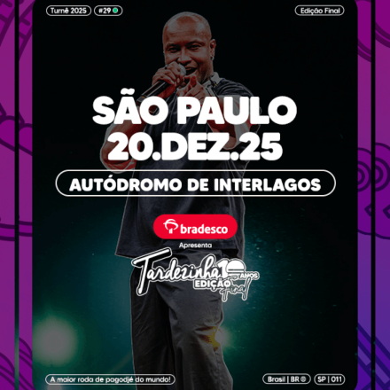 Tardezinha 2025 – 10 anos: Sucesso em turnê nacional e Internacional, Thiaguinho prepara shows pelo Estado de São Paulo e encerramento com mega show no Autódromo de Interlargos.