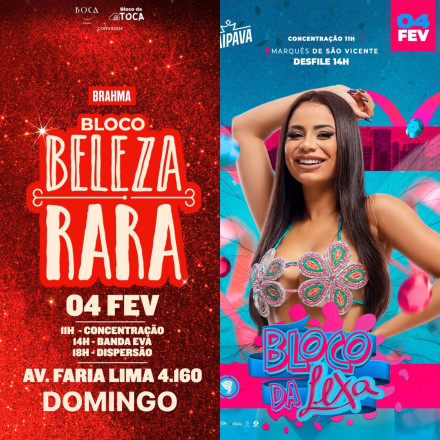 Carnaval de Rua de SP recebe Lexa e Banda EVA no Pré Carnaval de São Paulo 2024