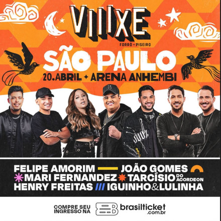 VIIIXE 2024: festival de forró e piseiro, anuncia data e atrações em São Paulo