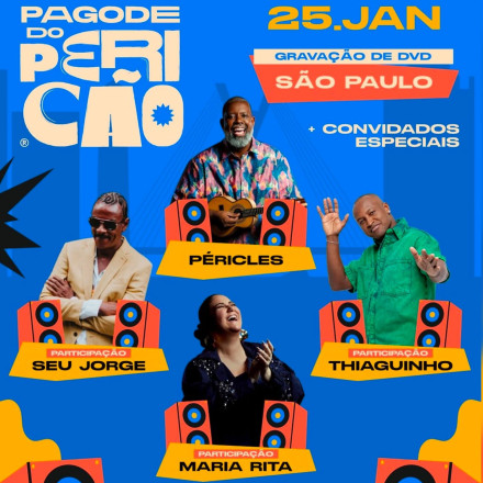 Pericles anuncia Gravação de DVD Pagode do Pericão com convidados especiais como Thiaguinho, Xandy, Seu Jorge e Maria Rita em São Paulo