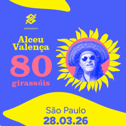 Alceu Valença apresenta a Turnê 80 Girassóis em São Paulo, no Parque Villa-Lobos