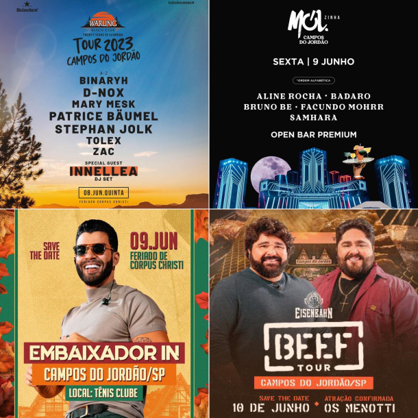 Be On Entertainment anuncia festas e shows incríveis para Campos do Jordão durante o feriado de Corpus Christi
