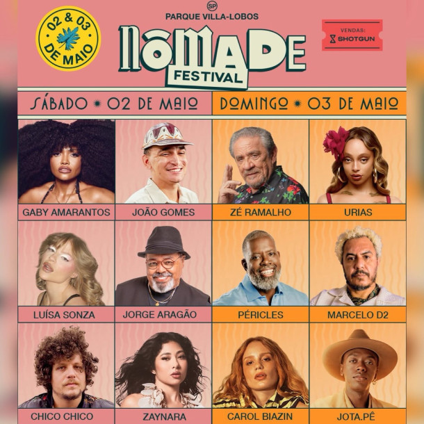 O Festival Nômade Festival chega à sua 7ª edição no Parque Villa Lobos