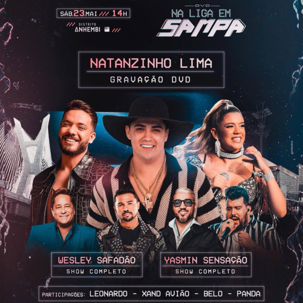 Natanzinho Lima anuncia gravação de DVD histórico com convidados em SP e consolida protagonismo nacional do brega