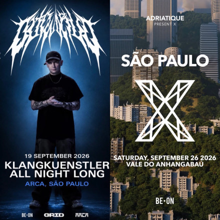 Setembro recebe 2 label parties: Outworld retorna no dia 19, na Arca – e o Vale do Anhangabaú recebe “Adriatique Present X” no dia 26.
