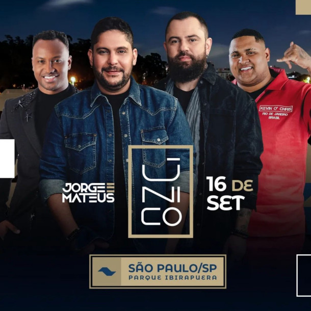 Em sua segunda edição, Jorge e Mateus apresenta show da turnê ‘Único’ em SP